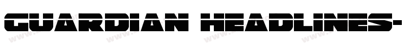 Guardian headlines字体转换